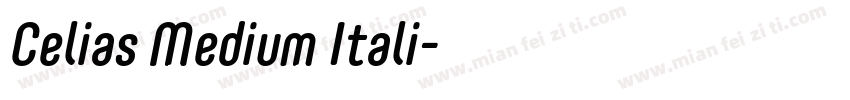 Celias Medium Itali字体转换